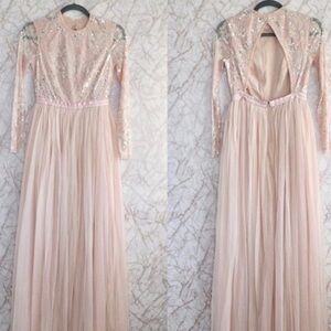 Needle and Thread Floral Gloss Bodice Maxi Dress